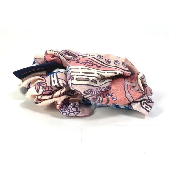 LOUIS VUITTON M76955 Scrunchie Troshu hair accessories hair rubber silk pink - Picture 3 of 7